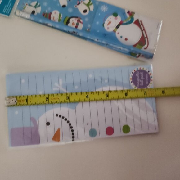 Cotton Gift Bag,Snowman Magnetic List Pad/Sticker Sheet/Mini Pad/Pencil & Mug - Picture 9 of 16